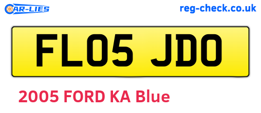 FL05JDO are the vehicle registration plates.