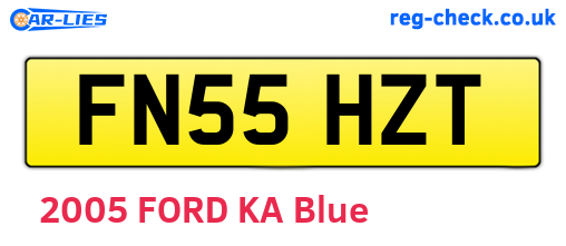 FN55HZT are the vehicle registration plates.