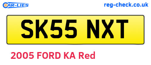 SK55NXT are the vehicle registration plates.
