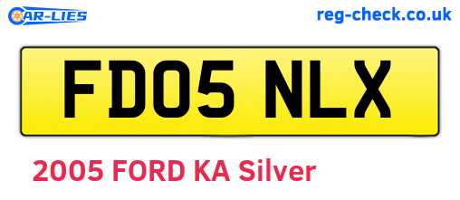 FD05NLX are the vehicle registration plates.