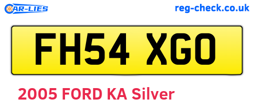 FH54XGO are the vehicle registration plates.