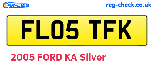 FL05TFK are the vehicle registration plates.