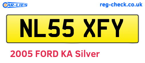 NL55XFY are the vehicle registration plates.