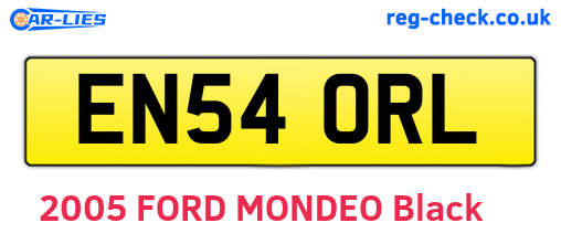 EN54ORL are the vehicle registration plates.