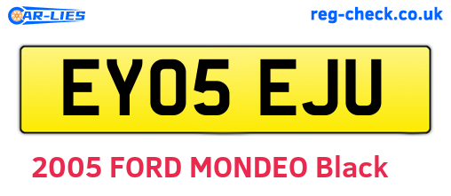 EY05EJU are the vehicle registration plates.