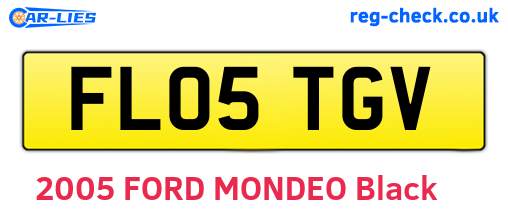 FL05TGV are the vehicle registration plates.
