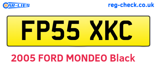 FP55XKC are the vehicle registration plates.