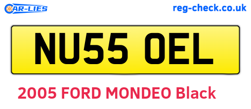NU55OEL are the vehicle registration plates.