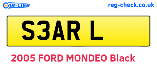 S3ARL are the vehicle registration plates.