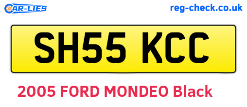 SH55KCC are the vehicle registration plates.