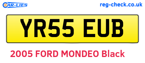 YR55EUB are the vehicle registration plates.