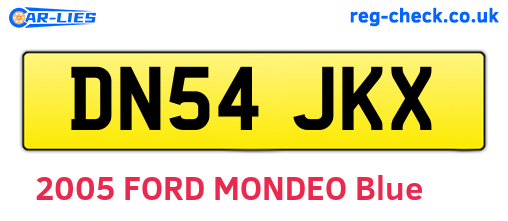 DN54JKX are the vehicle registration plates.