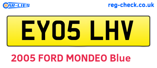 EY05LHV are the vehicle registration plates.