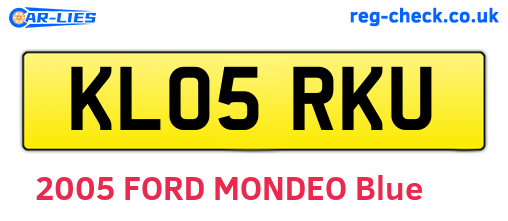 KL05RKU are the vehicle registration plates.