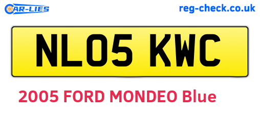 NL05KWC are the vehicle registration plates.