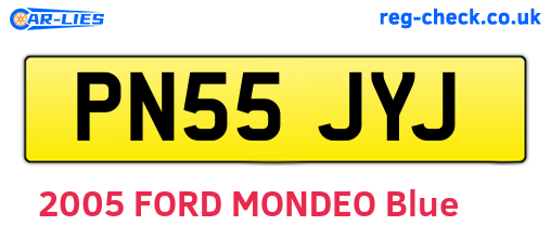 PN55JYJ are the vehicle registration plates.