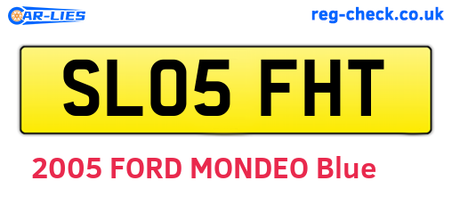 SL05FHT are the vehicle registration plates.