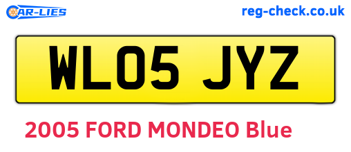 WL05JYZ are the vehicle registration plates.