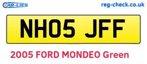 NH05JFF are the vehicle registration plates.