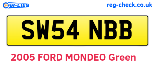 SW54NBB are the vehicle registration plates.
