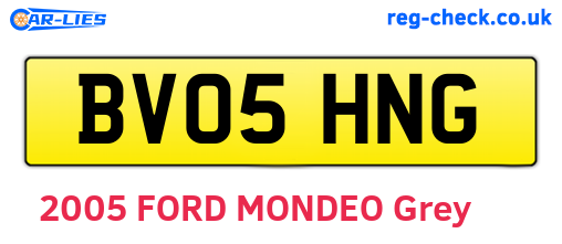 BV05HNG are the vehicle registration plates.