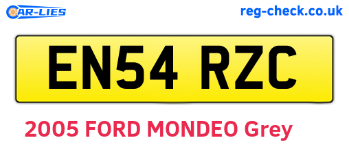 EN54RZC are the vehicle registration plates.