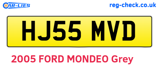 HJ55MVD are the vehicle registration plates.