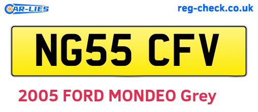 NG55CFV are the vehicle registration plates.
