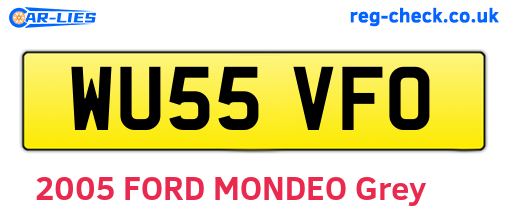 WU55VFO are the vehicle registration plates.
