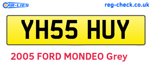 YH55HUY are the vehicle registration plates.