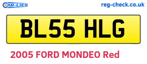 BL55HLG are the vehicle registration plates.