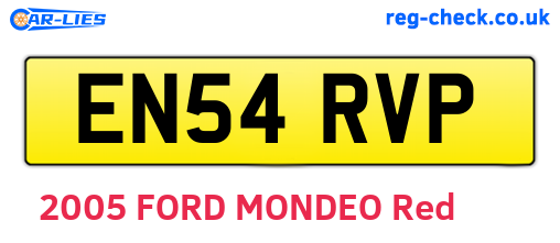 EN54RVP are the vehicle registration plates.