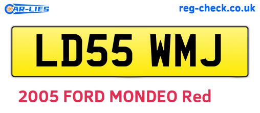 LD55WMJ are the vehicle registration plates.