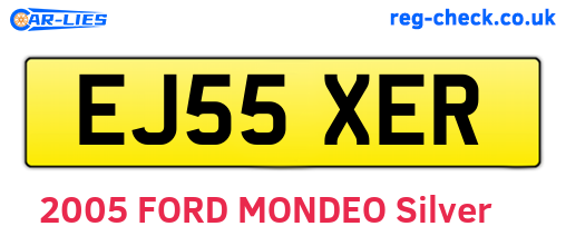 EJ55XER are the vehicle registration plates.