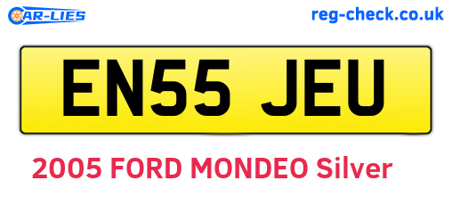 EN55JEU are the vehicle registration plates.