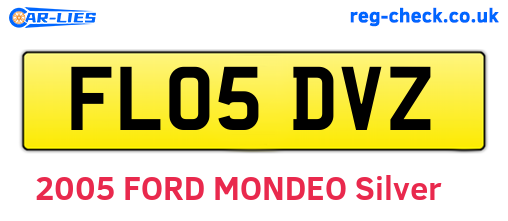 FL05DVZ are the vehicle registration plates.