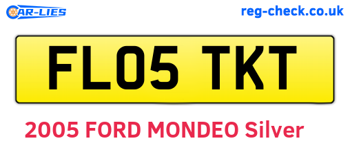 FL05TKT are the vehicle registration plates.