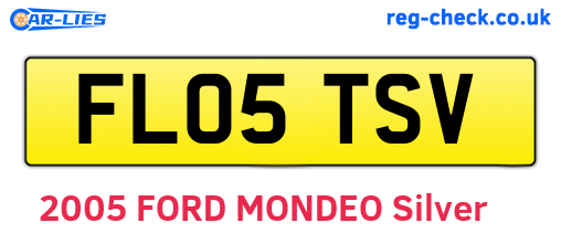FL05TSV are the vehicle registration plates.