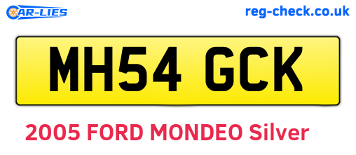 MH54GCK are the vehicle registration plates.