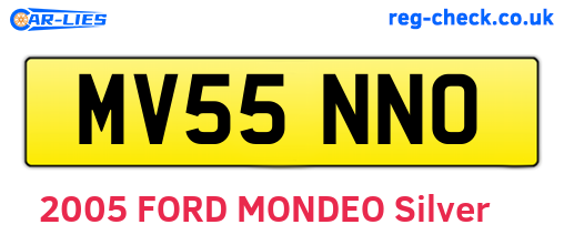 MV55NNO are the vehicle registration plates.