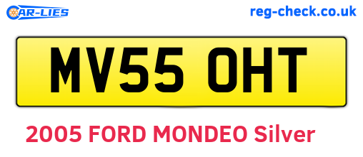 MV55OHT are the vehicle registration plates.