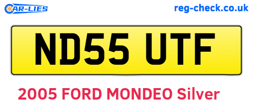 ND55UTF are the vehicle registration plates.
