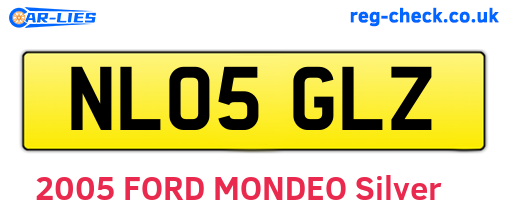 NL05GLZ are the vehicle registration plates.