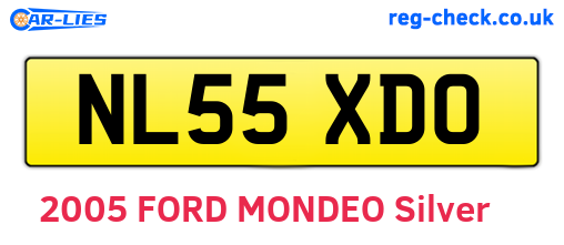 NL55XDO are the vehicle registration plates.
