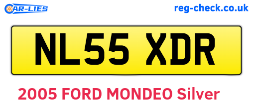 NL55XDR are the vehicle registration plates.