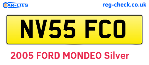 NV55FCO are the vehicle registration plates.