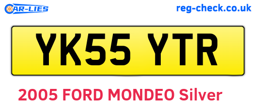 YK55YTR are the vehicle registration plates.