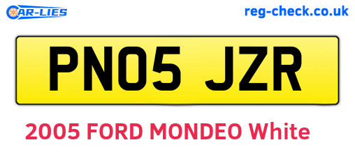 PN05JZR are the vehicle registration plates.