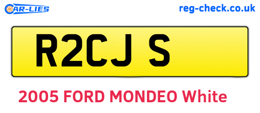 R2CJS are the vehicle registration plates.