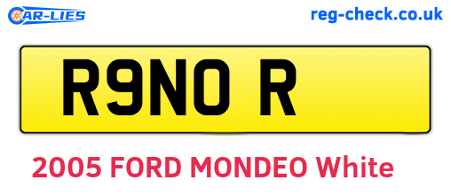 R9NOR are the vehicle registration plates.